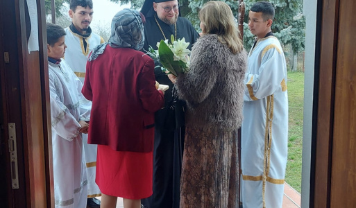 Návšteva  Vysokopreosvietného Vladyku Juraja v našom pravoslávnom chráme. 