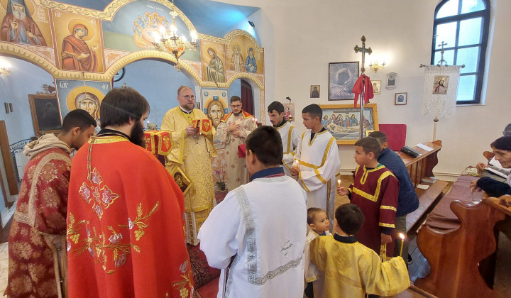 Návšteva  Vysokopreosvietného Vladyku Juraja v našom pravoslávnom chráme.